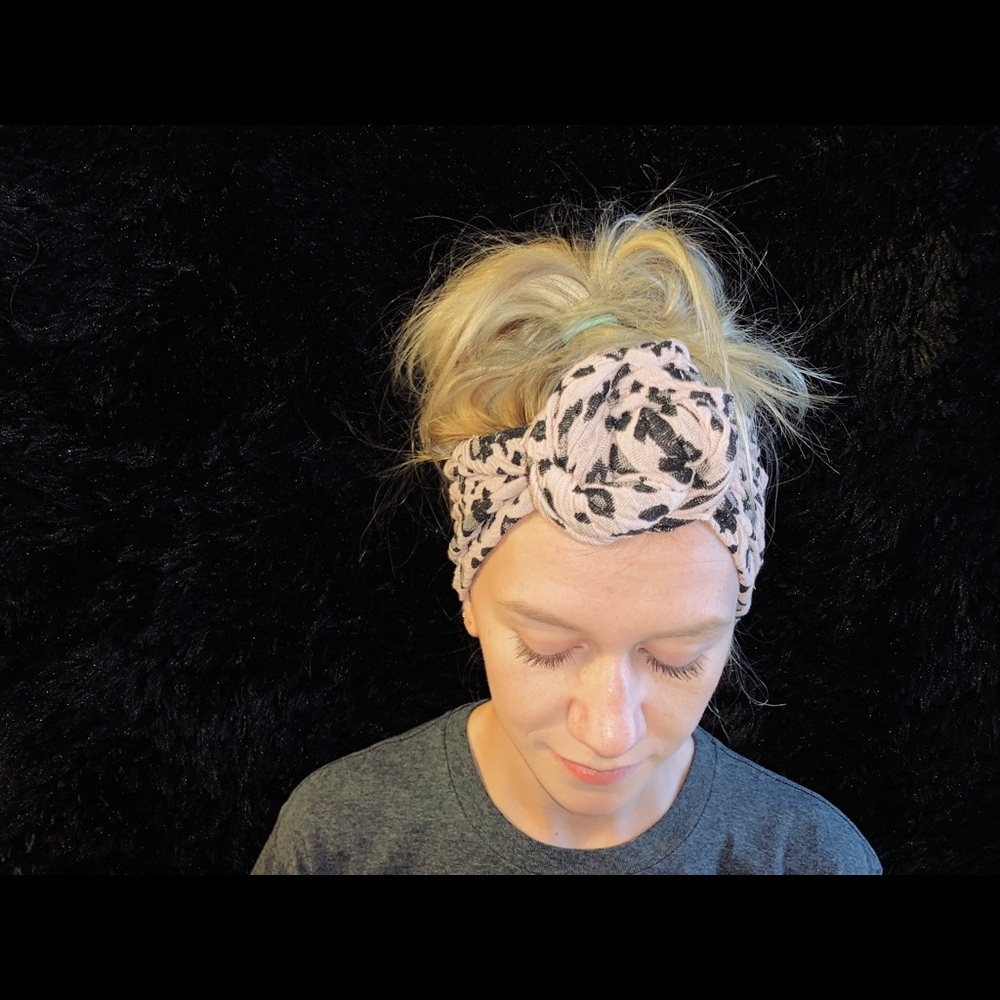 cheetah topknot turban!